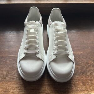 Alexander McQueen White Sneakers Minimalist Design